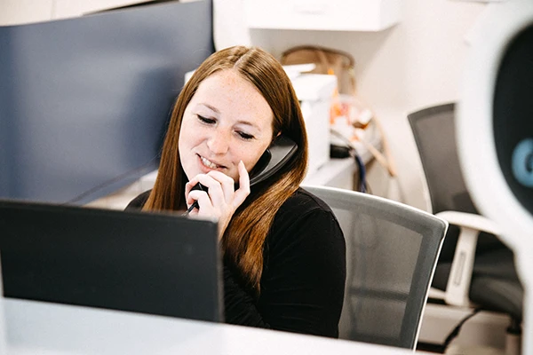 Front Office Manager On Phone